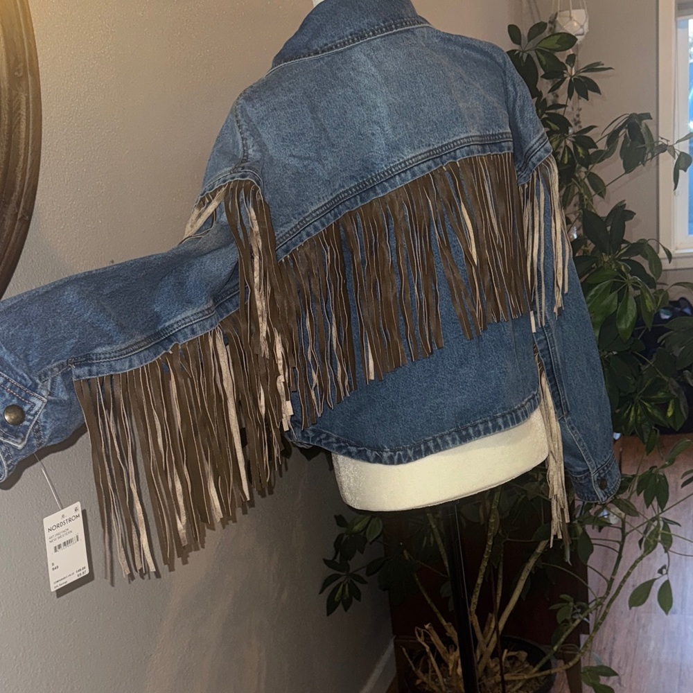 BLANK NYC Western Fringe Denim Jacket - Picture 5 of 8